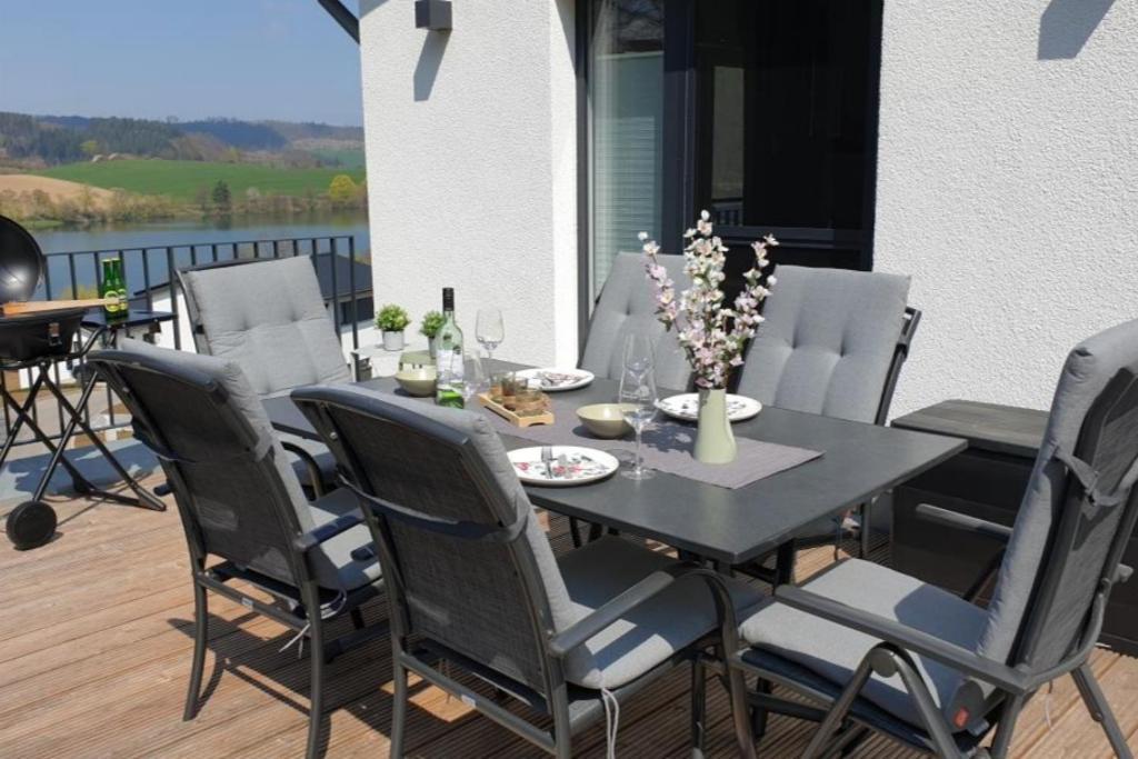 Diemelblick Acht - Ferienhaus Fuer 6 Personen Mit Sauna, Garten Und Dachterrasse Mit Panoramablick ヘリングハウゼン エクステリア 写真